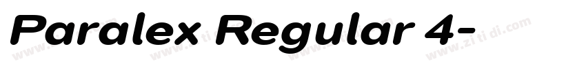 Paralex Regular 4字体转换